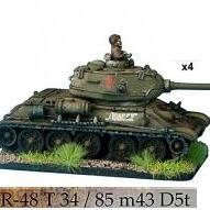 X4 T34/85 M43 D5T