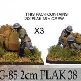 X3  2cm Flak38 CON TRIPULANTES