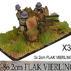X3 2cm Flak Vierling CON ARTILLEROS