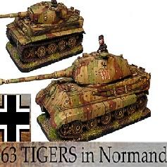 2X Tiger y Tiger II,NORMANDIA