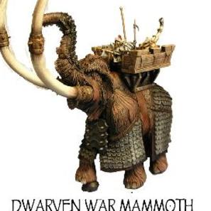 MAMUT DE GUERRA ENANO(RESINA Y METAL)