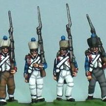 Fusiliers marchando chacó  (8 figuras)