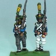 Grenadiers / Voltigeurs marchando (8 figuras)